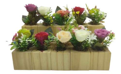 Macetas Con Plantas Artificial Pack X 10 Cuanto Te Busque