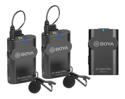 Microfone Boya By-wm4 Pro K2 - Dois Mic - Lapelas Sem Fio