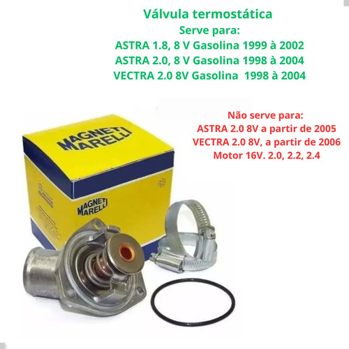 Válvula Termostática Astra Vectra Zafira Magneti Marelli
