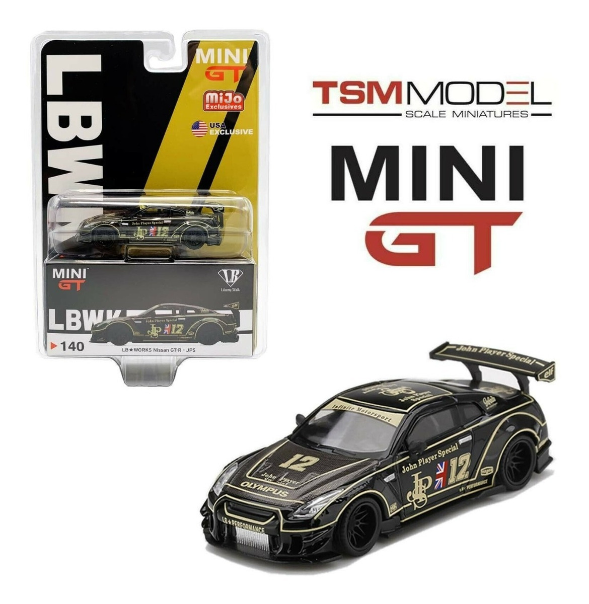 Mini Gt Lb Works Nissan Gt-r Jps Mijo Exclusives | Mercado Libre