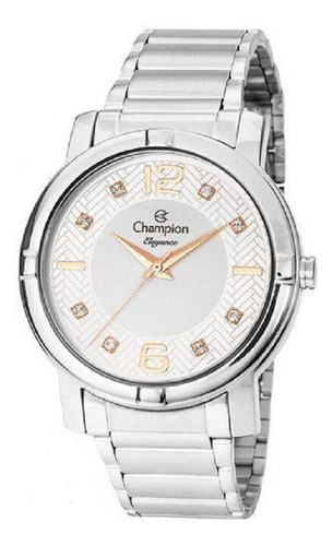 Relógio Champion Feminino Prateado Elegance Cn25252q