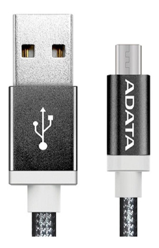 Adata Cable Micro Usb Celular V8 Original Carga Y Datos Neg