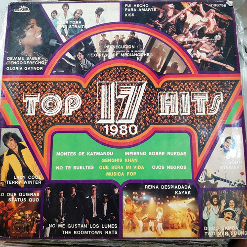 Vinilo 17 Top Hits 1980 Kiss Superset Cher Tantra Otros Cp2