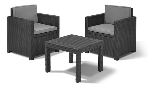 Juego De Living Jardin Exterior Rattan Victoria Balcony