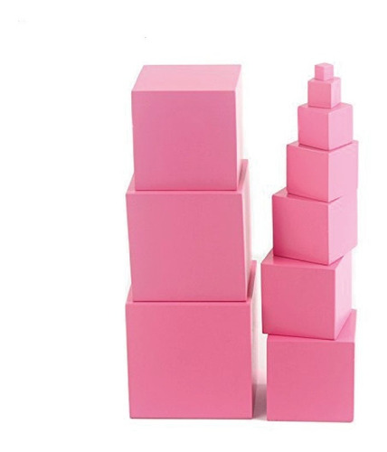 Cubos Montessori Color Rosado