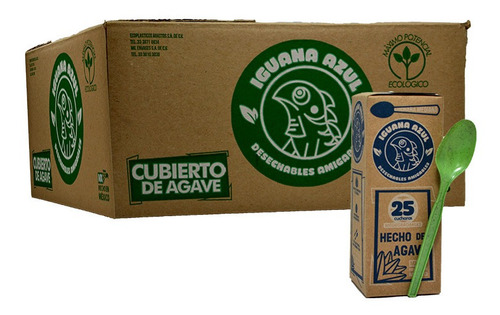 Cuchara De Agave Biodegradable 500 Piezas