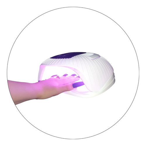 Imagen 9 de 9 de Lámpara Profesional Para Uñas Bm8 Táctil 200w