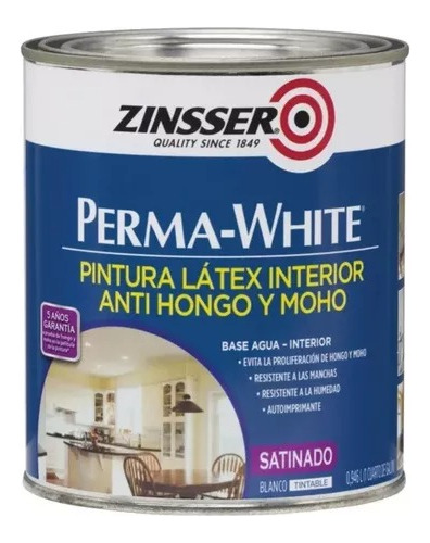 Perma White Zinsser Satinado X 3,785 Lt - New Life