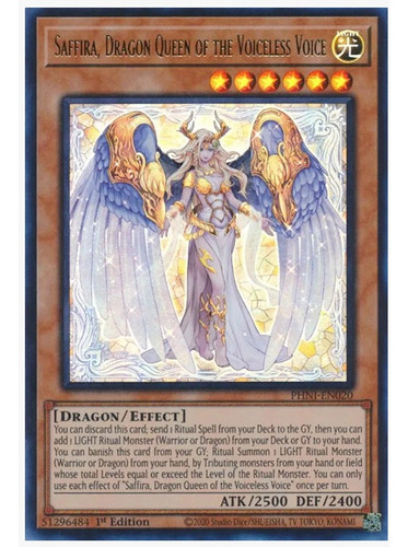 Saffira, Dragon Queen Of The Voiceless Voice - Yugioh