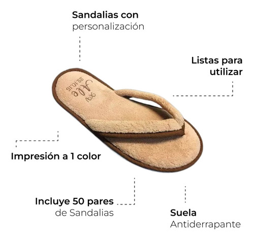 50 Sandalias Chanclas Recuerdo Boda Xv Unitalla Impresas