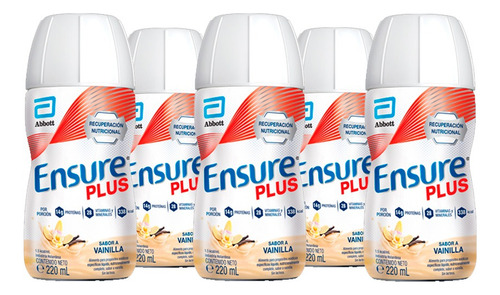 Ensure Plus Vainilla Suplemento Botella 220ml Pack X 12un