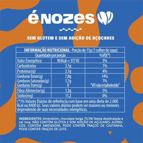 Pasta De Amendoim Com Chocolate Belga 70,5%