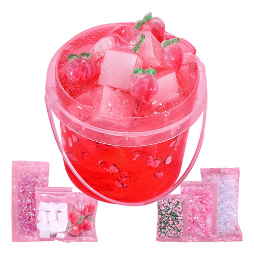 Slime De Cristal Preformado Con Forma De Durazno Rosa Gelati