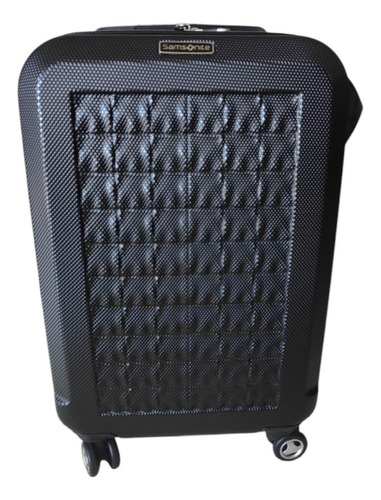 2 Valijas Samsonite Harcombe 24 Negras 1 Viaje Sin Detalles Negro Cuadritos (Usado)