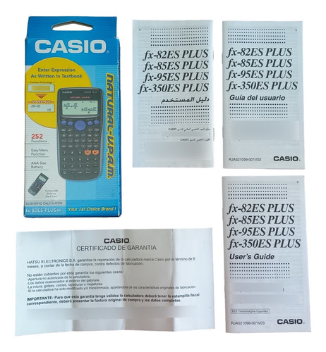 Casio Fx-82es Plus Solo Caja Y Manuales En Olivos - Zwt