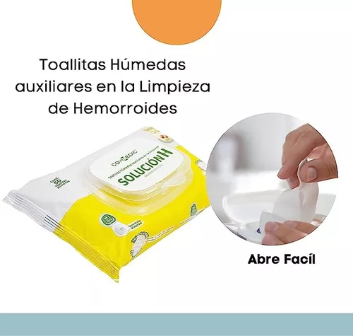 150 Toallitas Húmedas Para Hemorroides Solución H