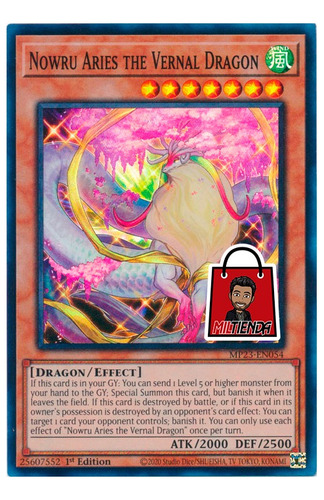 Nowru Aries The Vernal Dragon - Super - Miltienda - Yugioh