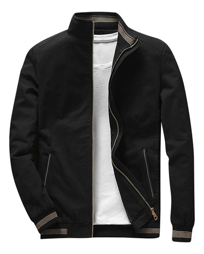 Chaqueta Bomber Para Hombre, Nueva Chaqueta Con Cuello Alto,