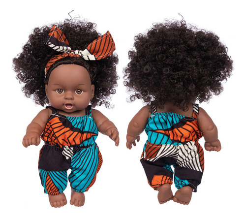 Muñeca De Juguete Africana Negra Para Bebé, Regalo De Navida