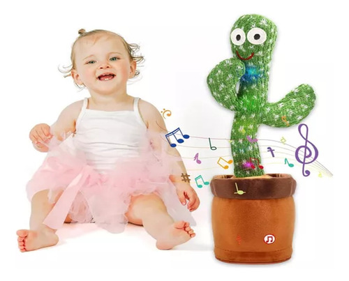 Cactus Bailarin Musical Que Repite Palabras Y Canta Peluche