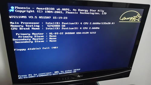 Kit Pentium 4 2,66ghz + 512mb + Fx5500 + Msi Pm8m3-v Vermelho (Usado)