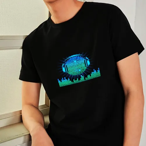 Playeras con luces led new arrivals