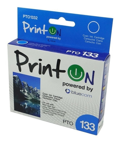 Cartucho De Tinta Epson Stylus #133 Colores Y Negro Printon