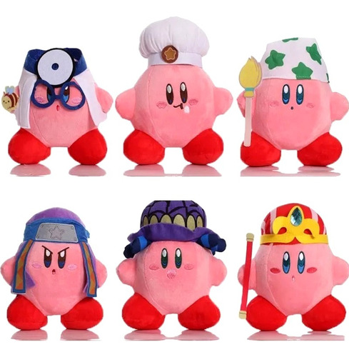 Peluches Kirby Coleccion X6 Muñecos