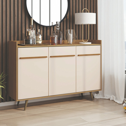Imagem 2 de 4 de Aparador Buffet Quartzo - Cinamomo/off White