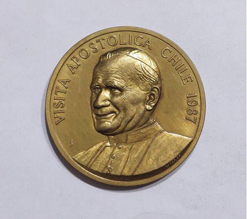 Medalla Visita Juan Pablo Ii A Chile