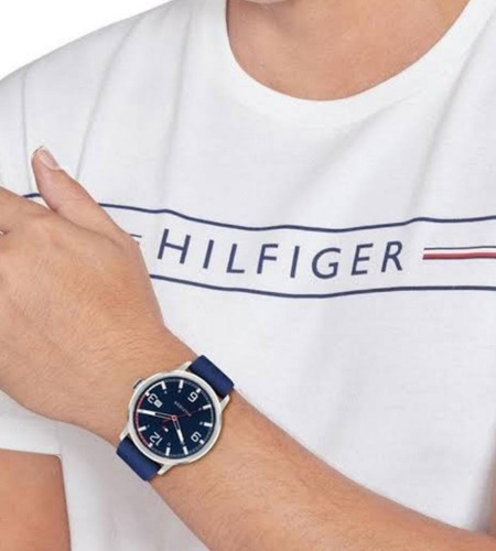 Reloj Tommy Hilfiger 1710482 Silicona Azul Hombre 44 Mm