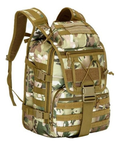 Mochila Tatica Militar Viagem 40l 600d Oxford Reforçada Cor Cargueiro 01