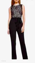 Comprar Enterizo Negro Con Encaje Superior Warehouse Talla 16 Nuevo