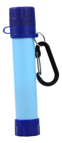 Filtro Portátil Azul Para Botella De Agua De Camping Azul De