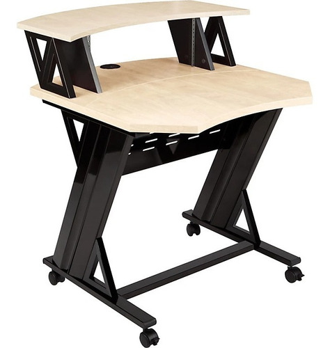 Studio Trends 30 Studio Desk With 4 Ru Rack - Maple 