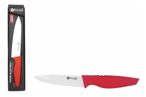 Cuchillo Roswell Porcelana Con Mango Silicona 20cm.