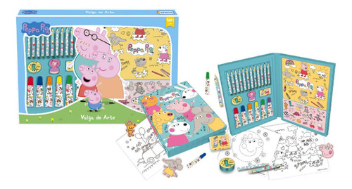 Valija De Arte Super Set Colorear Creativa Peppa Pig