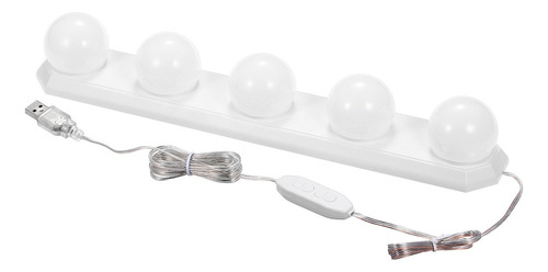 Lámpara De Espejo De Tocador, Espejo Regulable, Led, Maquill