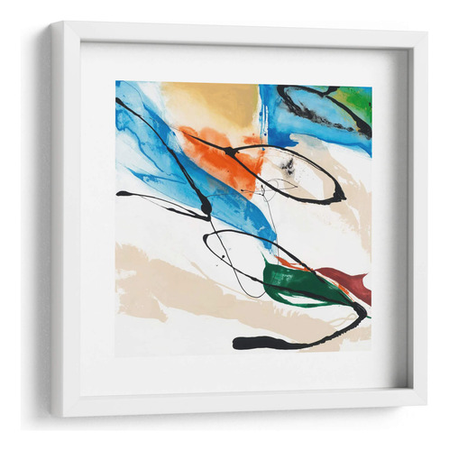 Cuadro Enmarcado Blanco Con Marialuisa Fabricar Ii 40x40