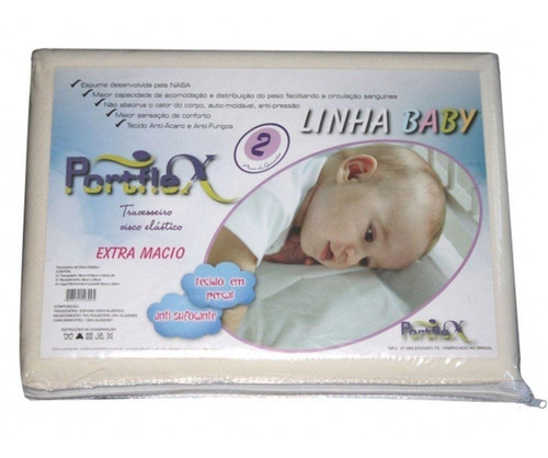 Travesseiro Nasa Visco Elástico Baby Antisufocante Portflex