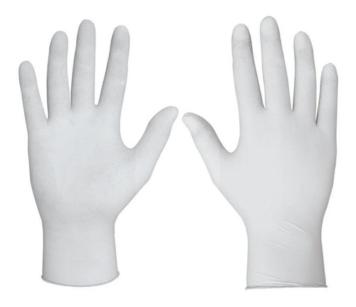 Guantes De Latex Talle L Blancos X 10 Pares