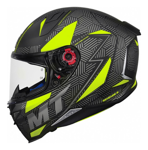 Capacete Mt Revenge 2 Status Matt Black /yellow