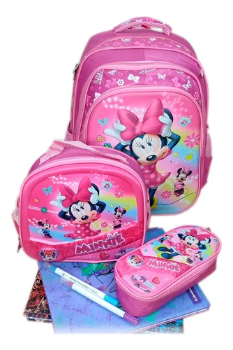 Morral Maleta Con Ruedas Escolar Para Niña Minnie M Totto