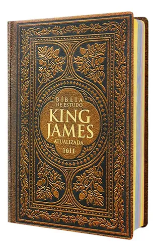Bíblia Sagrada King James De Estudo - Vintage - Kja 1611 - Capa Dura - 31x21cm