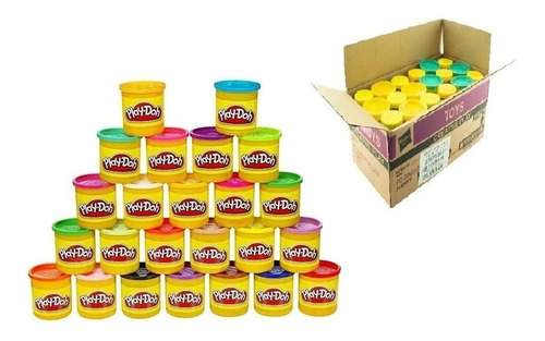 Play Doh Caja Con 36 Botes De Plastilina De Colores 112 Gr