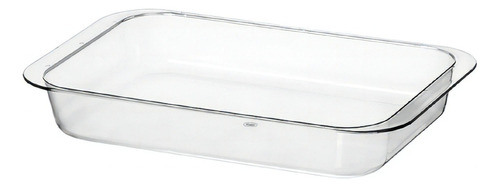 Kit 06 Travessa Retangular Cristal Transparente 200 X 300mm