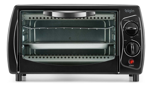 Forno de bancada elétrico Elgin Forno elétrico 9 litros preto 127V