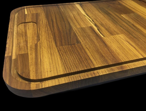 Tabua De Corte Em Madeira Teca Churrasco Gourmet Woodart