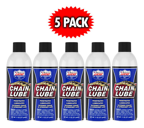 5 Lubricantes Cadenas Aerosol Contra Oxido Chain Lube Lucas