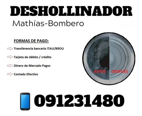 Deshollinador Bombero Activo Montevideo Y Canelones